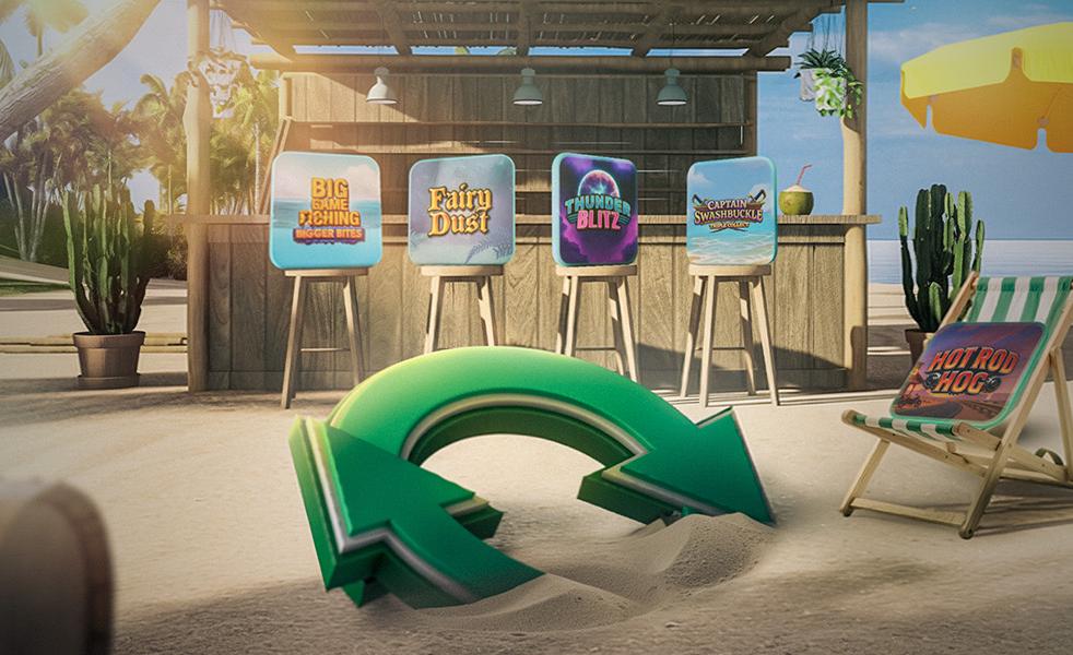 slots on the beach